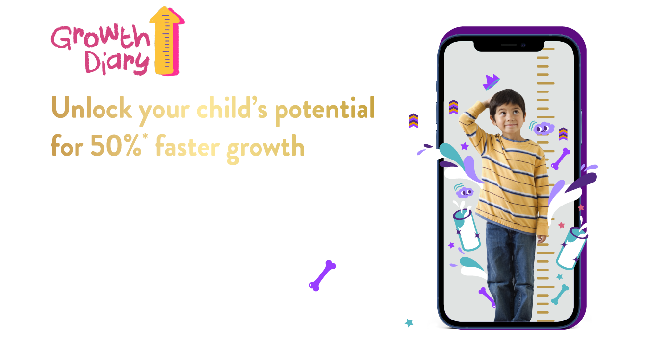 Unlock your child's potential for 50% faster growth. There's a lot to love when you join. Measure height, track growth, capture growth moments & earn rewards! Alarcon PA et al. Clin Pediatr (Philia). 2003;42(3):2019-17. 50% based on calculated value